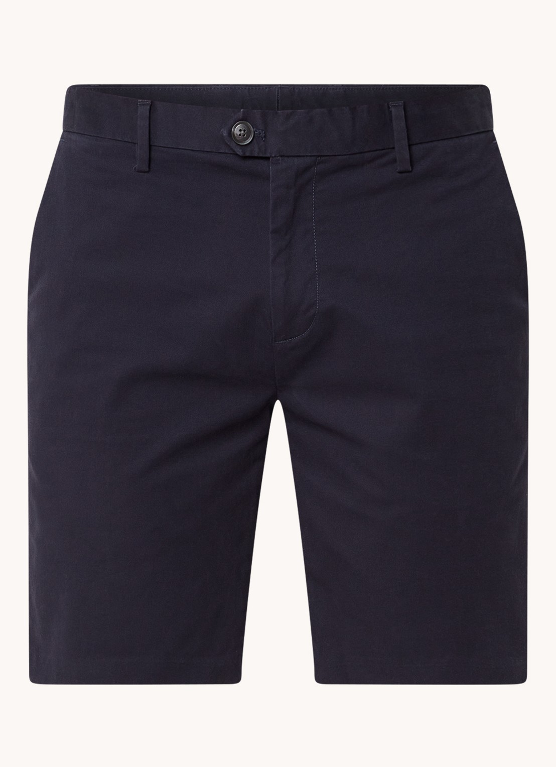 Reiss Wicket straight fit korte chino met steekzakken  - voorkant donkerblauw