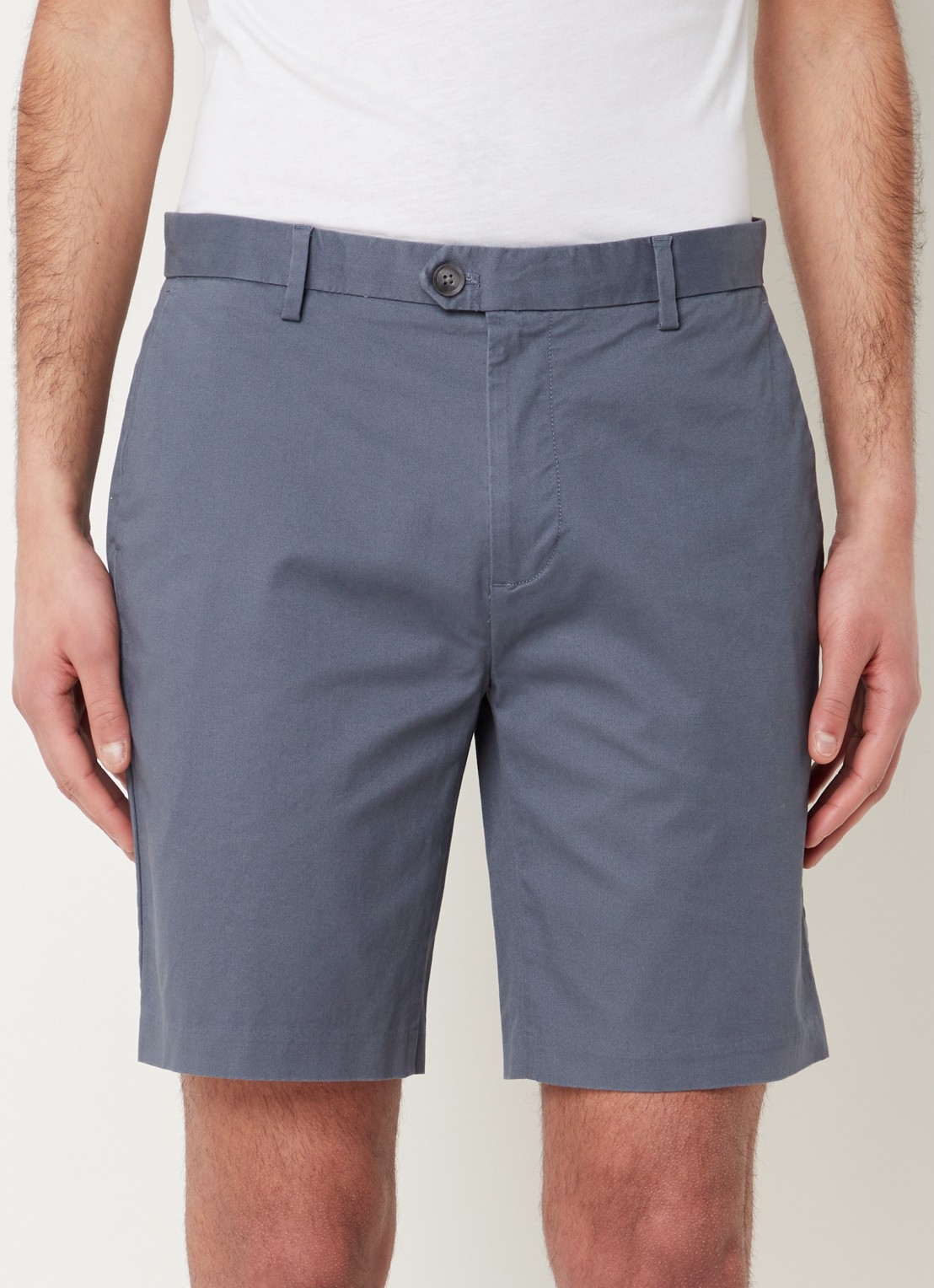 Reiss Wicket straight fit korte chino met steekzakken  - detail 4 staalblauw