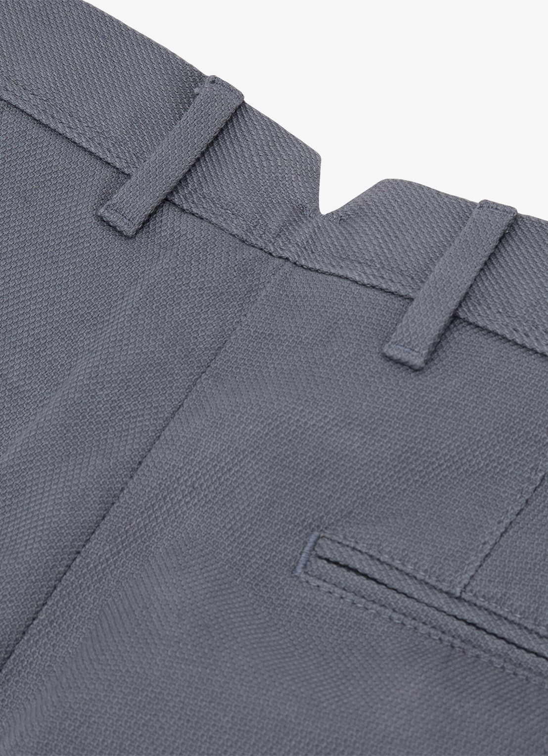 Reiss Wide fit korte chino met structuur - detail 4 airforce blue / blauw