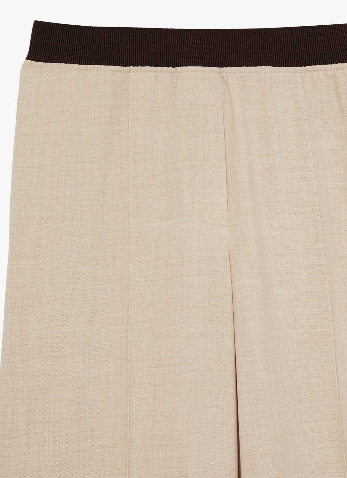 Reiss Wilde mid waist wide fit pantalon met steekzakken - detail 6 beige