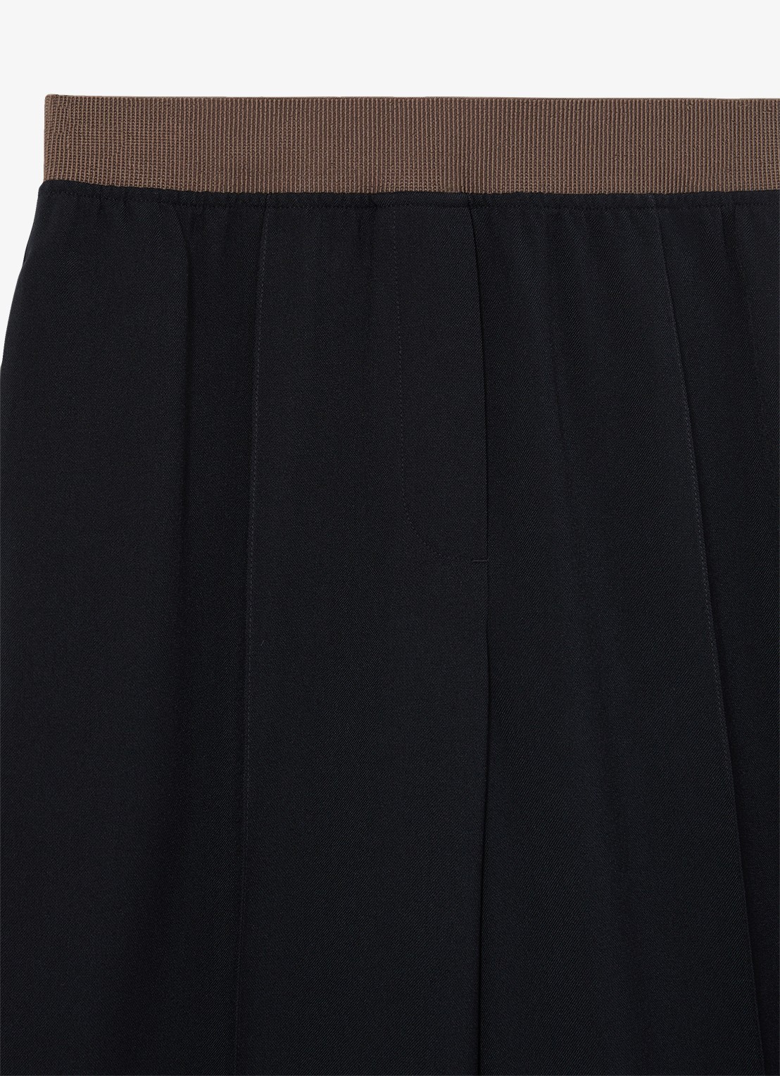Reiss Wilde mid waist wide fit pantalon met steekzakken - detail 5 donkerblauw