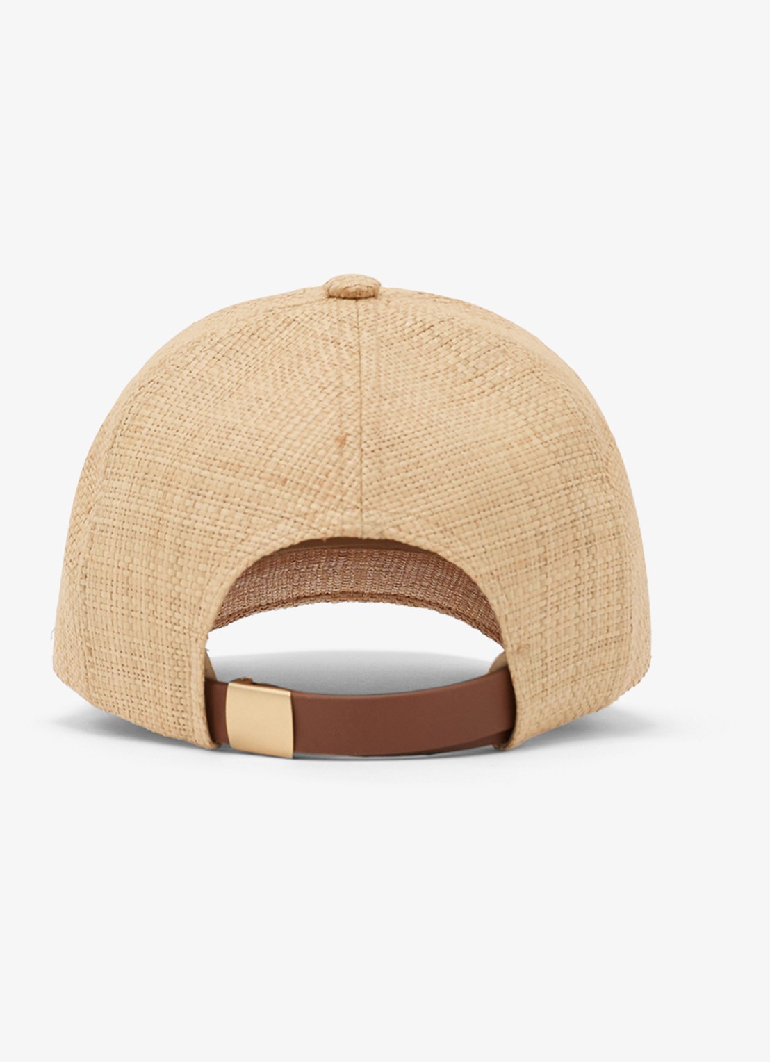 Reiss Winnie pet met gevlochten detail - achterkant beige