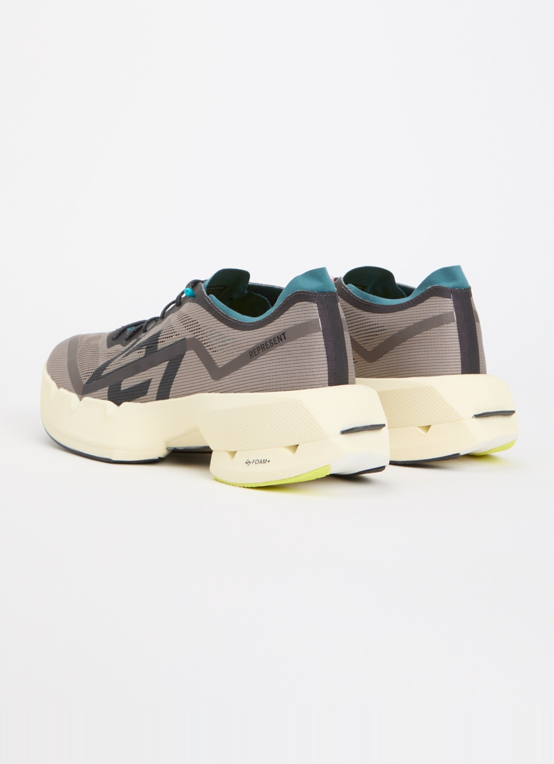 Represent 247 Arc-4 Elite Race sneaker met mesh details  - achterkant 5 taupe