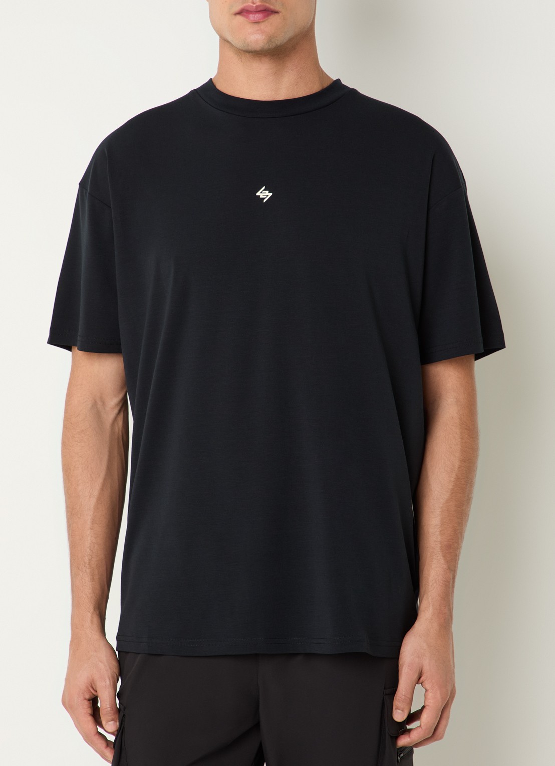 Represent 247 DNA T-Shirt met logo- en backprint - achterkant zwart