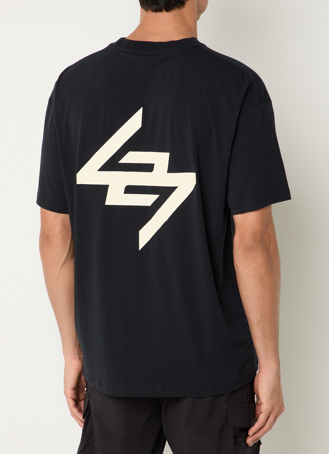Represent 247 DNA T-Shirt met logo- en backprint - detail 4 zwart