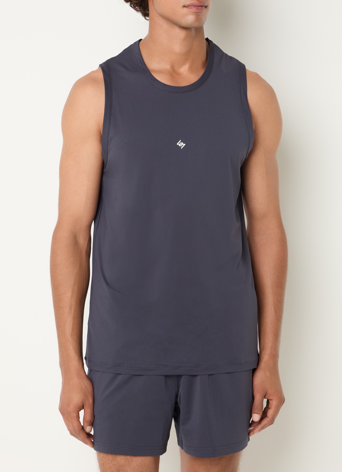 Represent 247 DNA tanktop met logo - detail antraciet