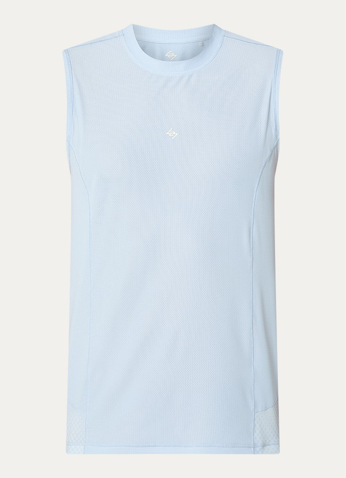 Represent 247 Hybrid trainings tanktop met print - voorkant 2 lichtblauw