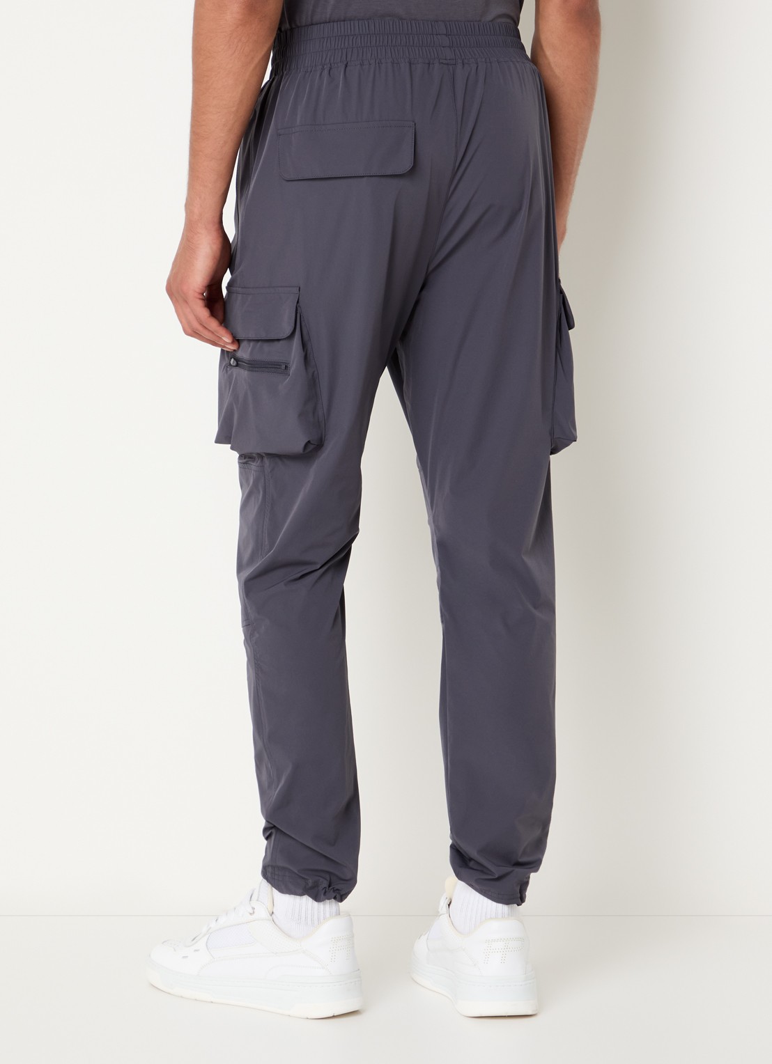 Represent 247 loose fit cargobroek met steekzakken - achterkant 3 antraciet