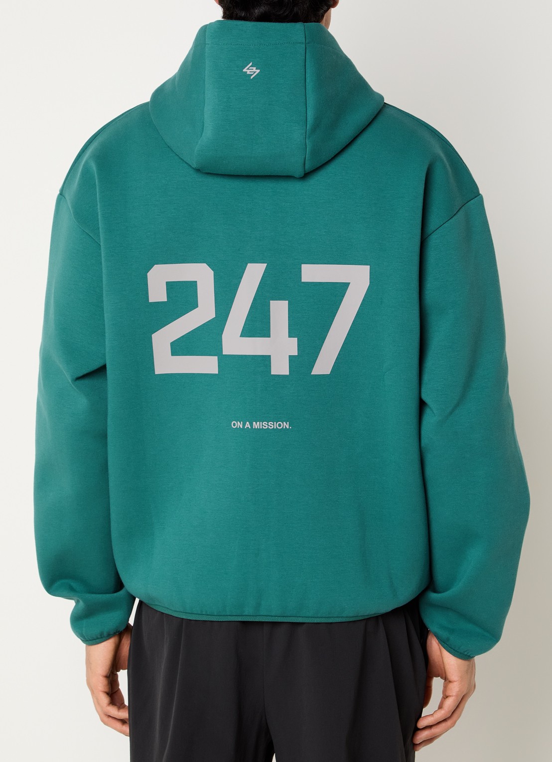 Represent 247 Numbers sweatvest met logo- en backprint - detail 4 zeegroen