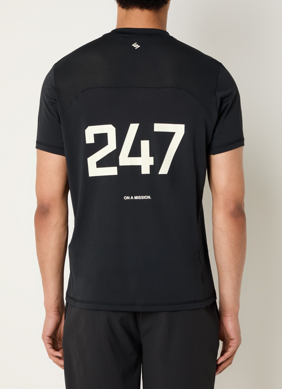 Represent 247 Numbers T-shirt met logo- en backprint - detail 4 zwart