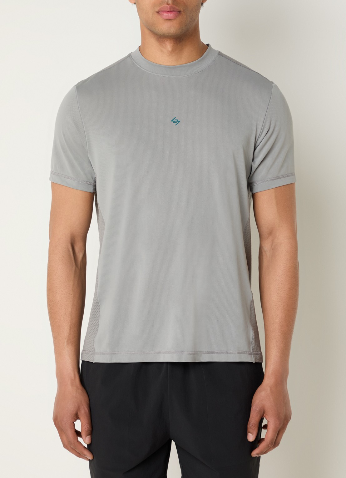 Represent 247 Numbers T-shirt met logo- en backprint - achterkant 3 grijs