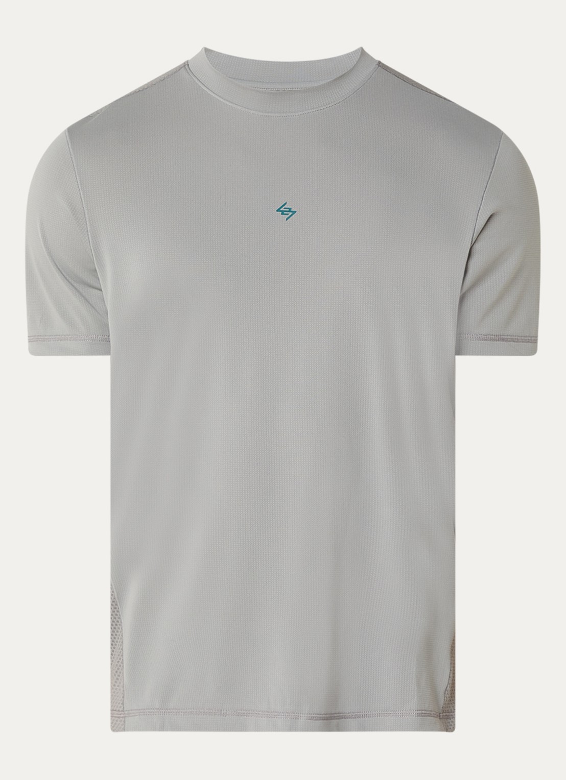 Represent 247 Numbers T-shirt met logo- en backprint - voorkant grijs