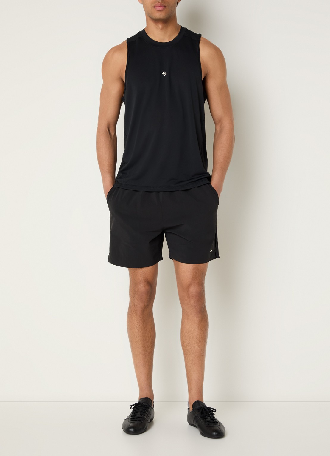 Represent 247 Numbers tanktop met logo- en backprint - voorkant 2 zwart