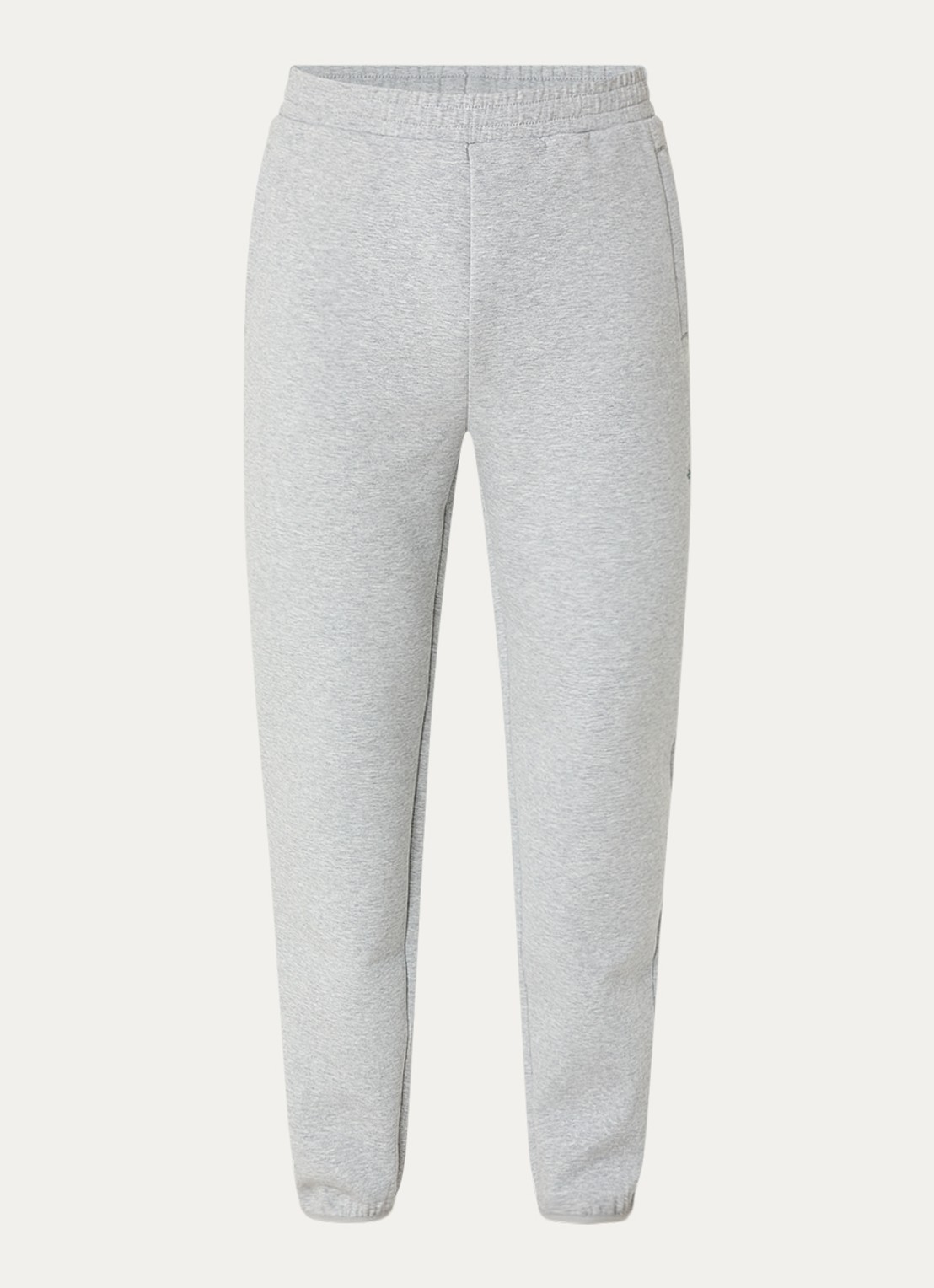 Represent 247 Numbers tapered fit joggingsbroek met logo en steekzakken - voorkant 2 grijsmele