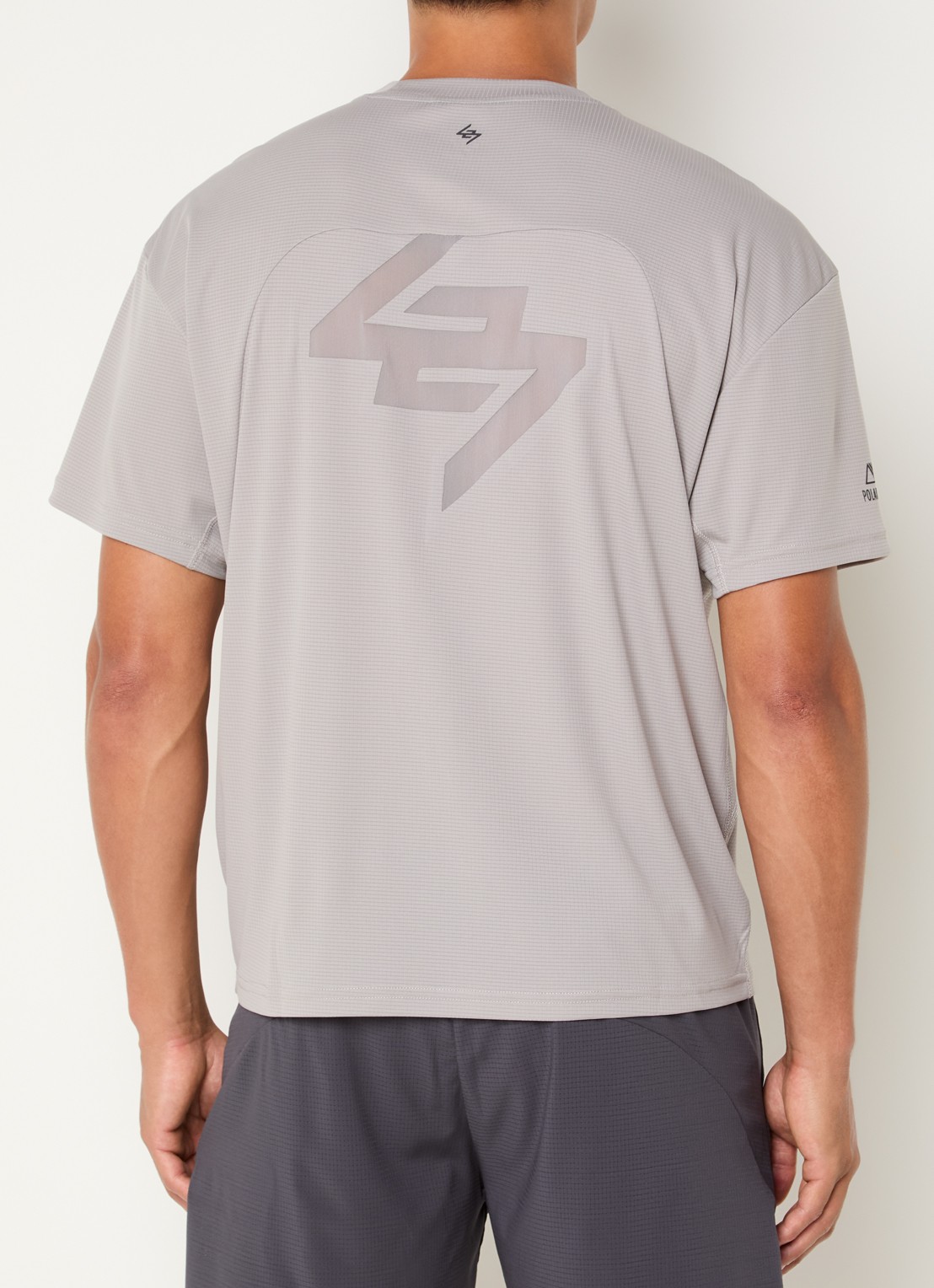 Represent 247 Power T-shirt met logoprint - detail lichtgrijs