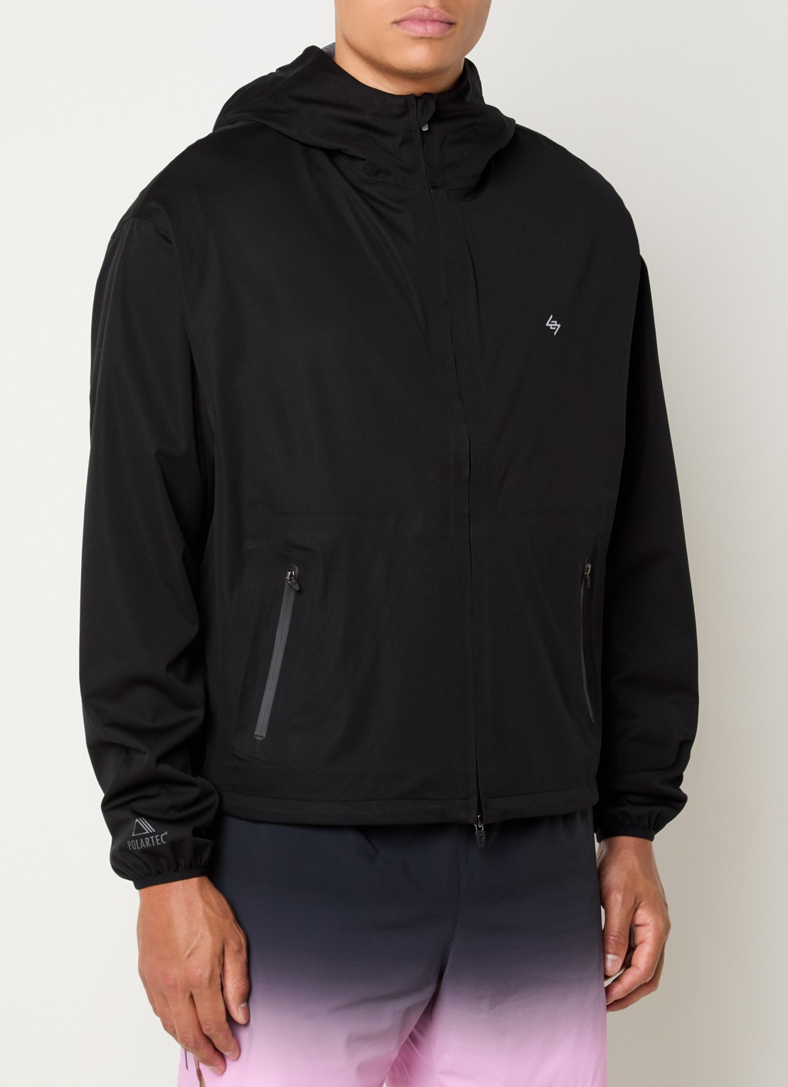 Represent 247 Power windjack met logo - detail zwart