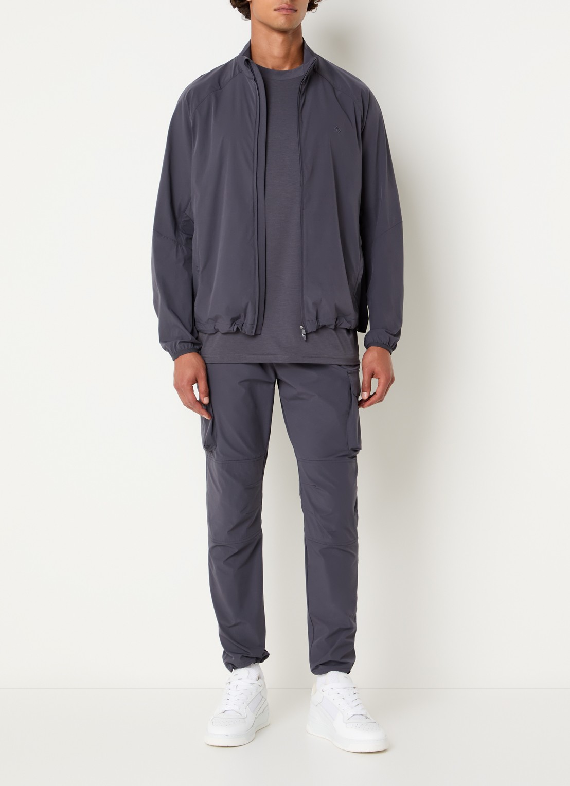 Represent 247 trackvest met ritszakken - voorkant 2 antraciet