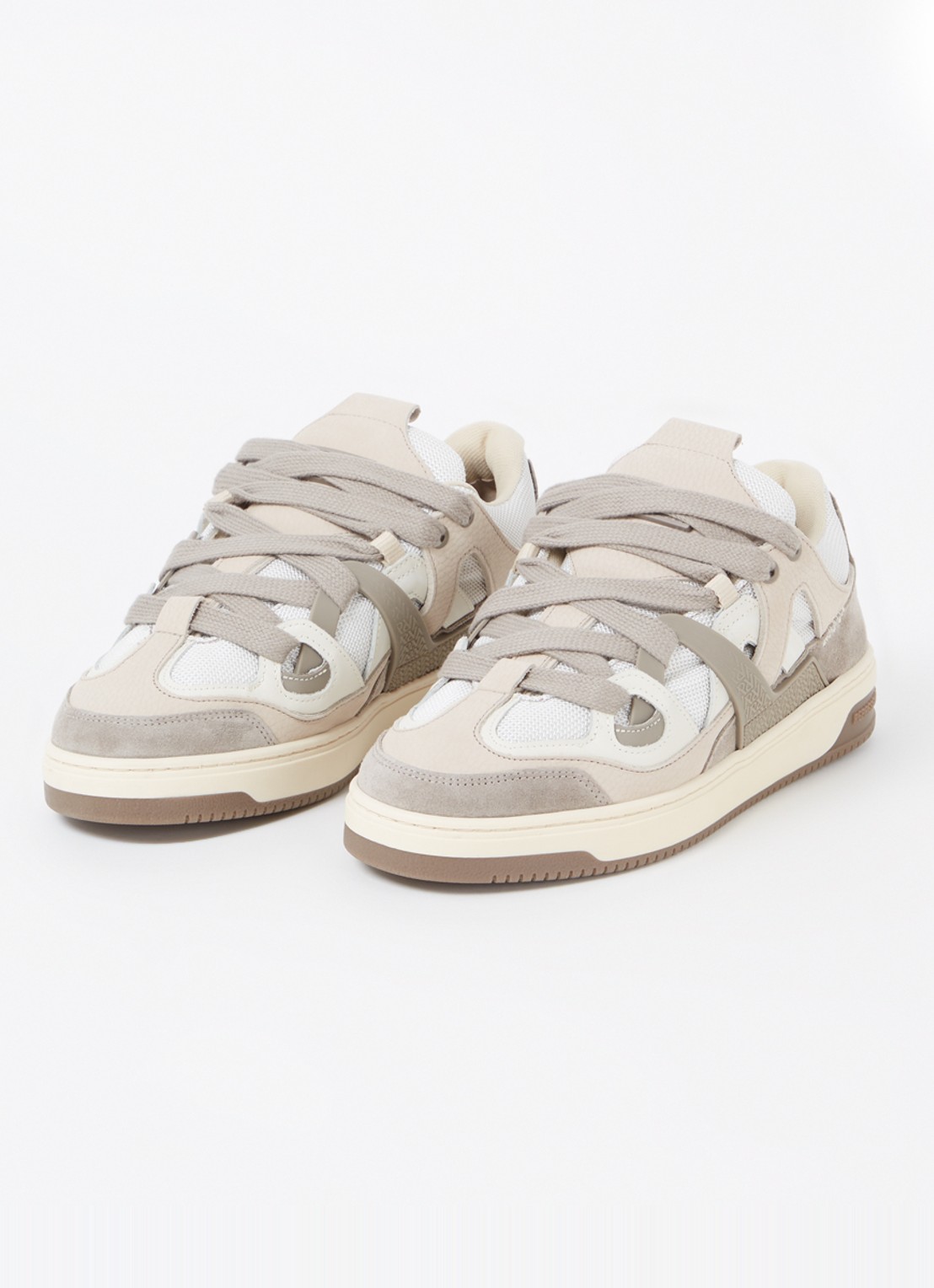 Represent Bully sneaker met suède en leren details - detail beige