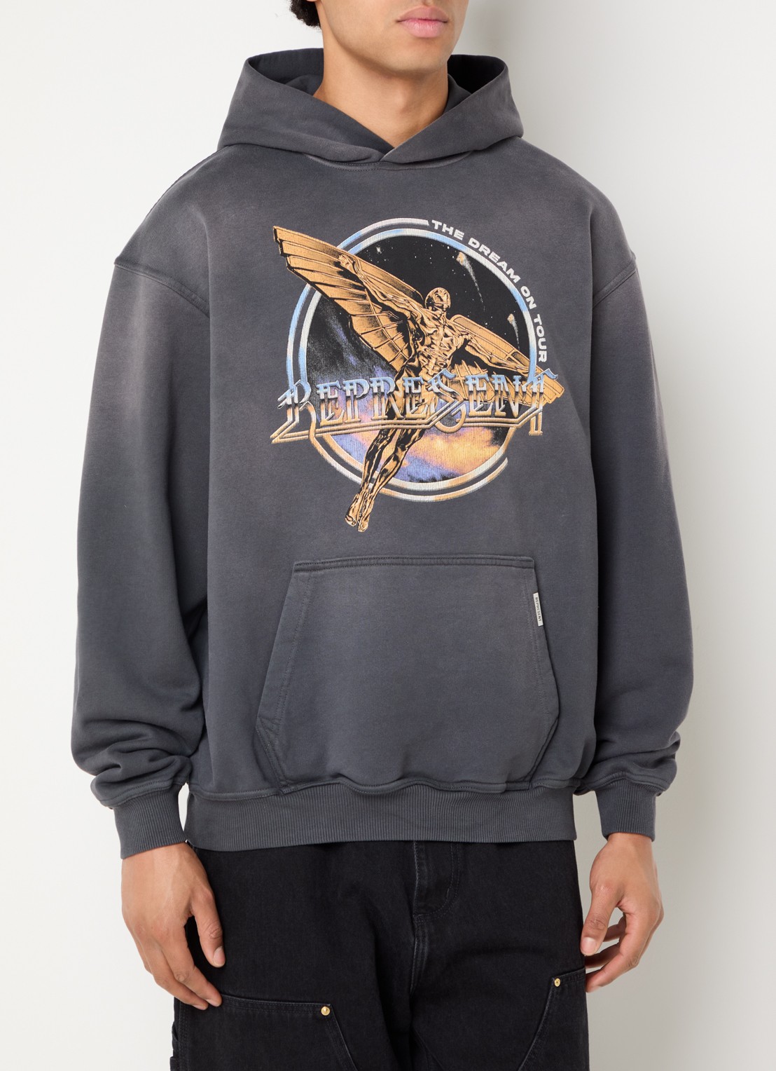 Represent Golden Tour hoodie met print - detail 3 antraciet
