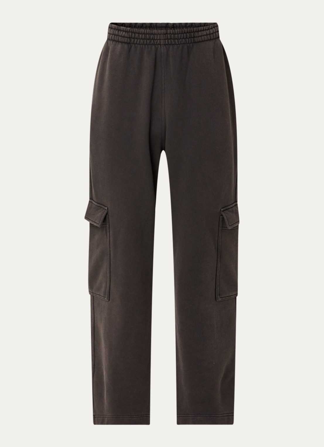 Represent Initial straight fit joggingbroek met steekzakken - voorkant 2 bruin