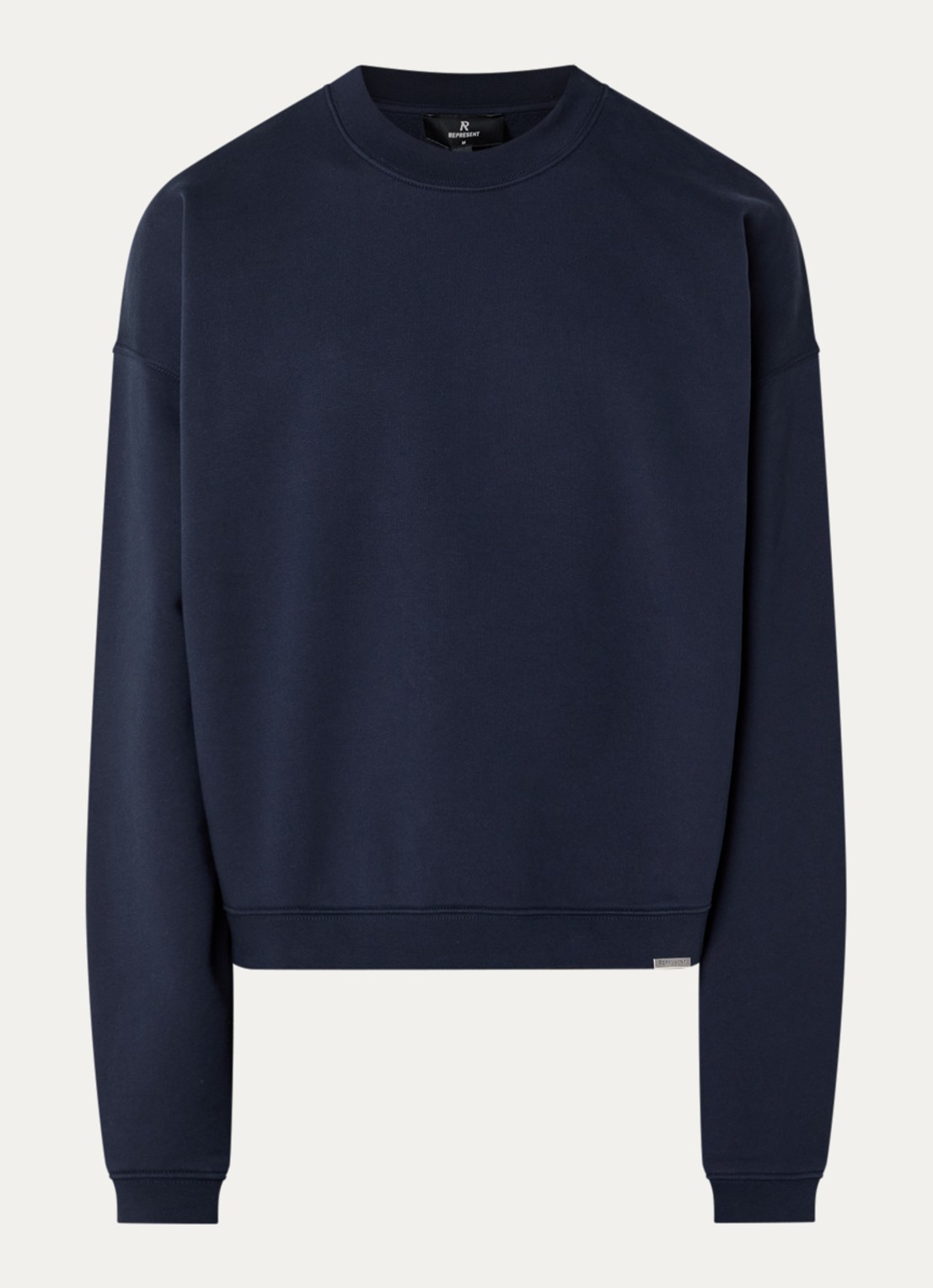 Represent Initial sweater met stretch - voorkant donkerblauw