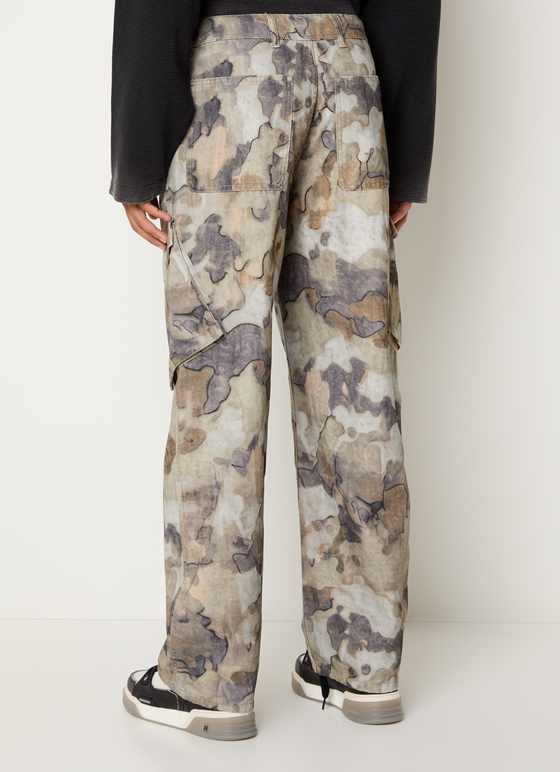 Represent Loose fit cargobroek met steekzakken - achterkant 5 beige