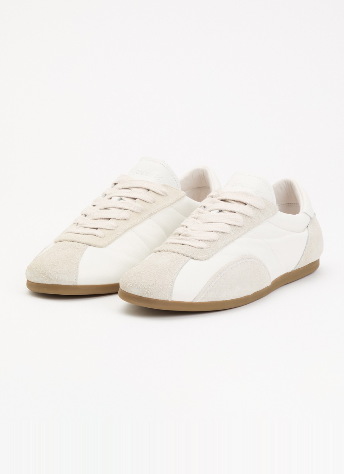 Represent Low-Pro sneaker van leer met suède details - detail wit