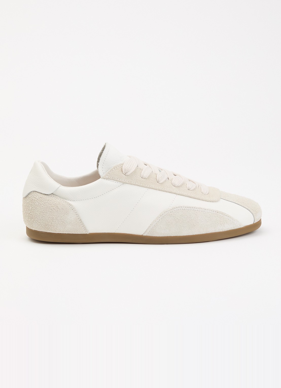 Represent Low-Pro sneaker van leer met suède details - voorkant 4 wit