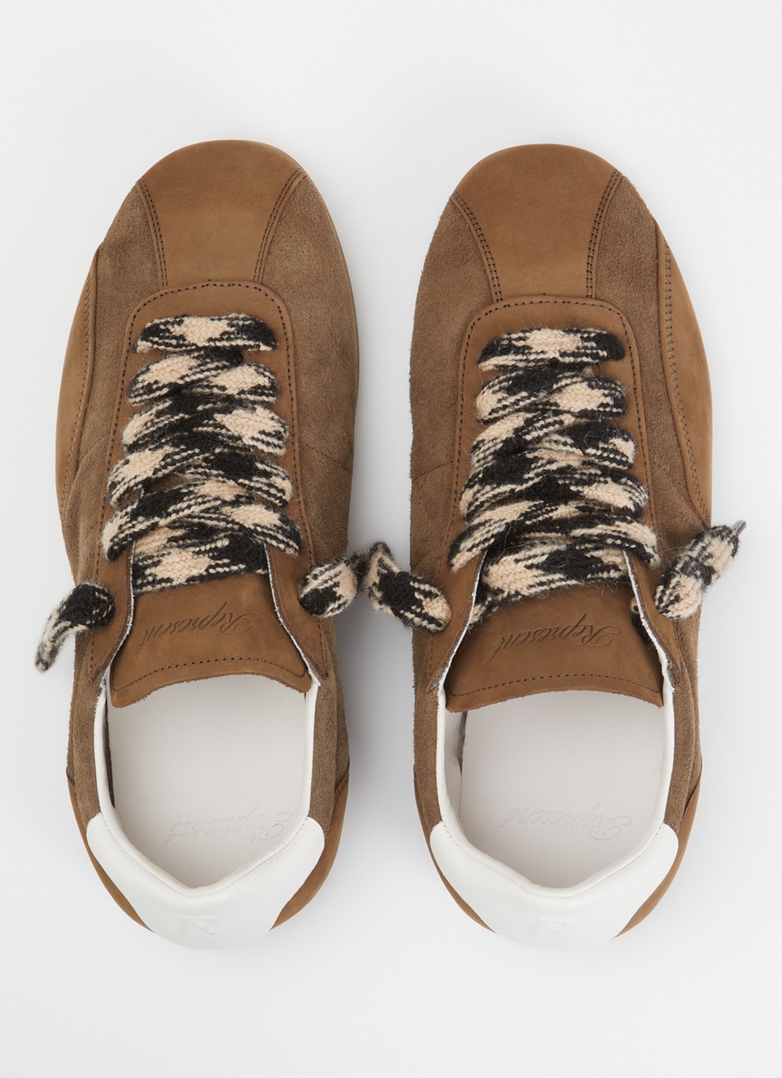 Represent Low Pro sneaker van suède met nubuck details - detail 4 bruin