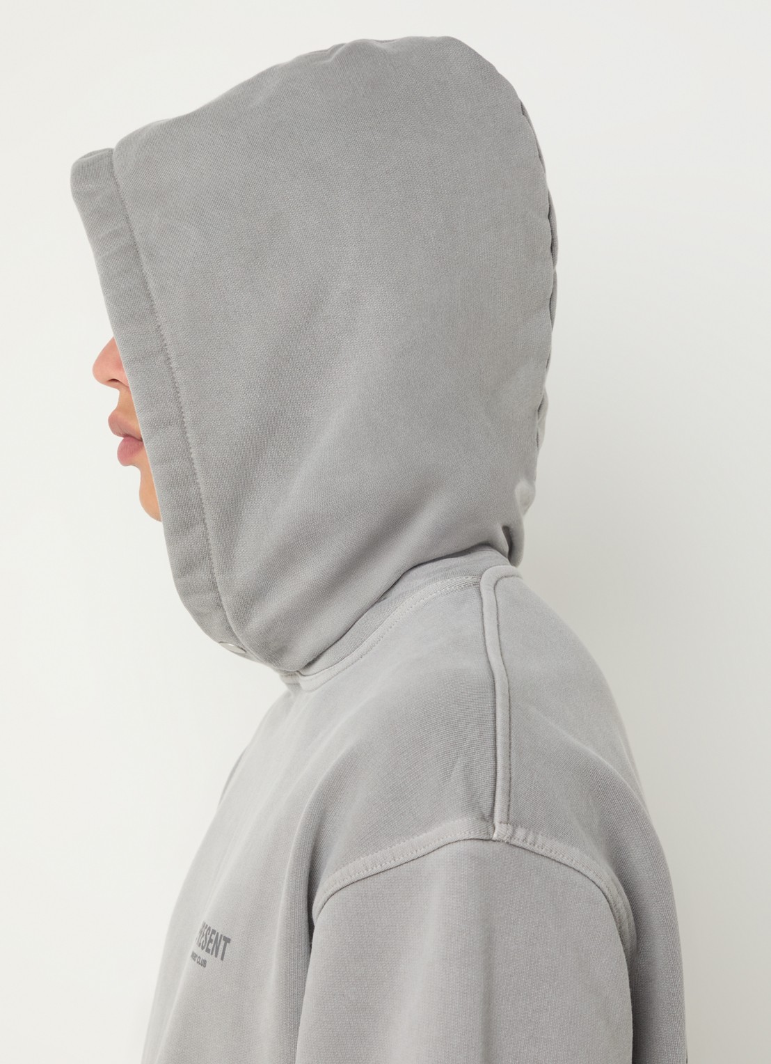 Represent Owners Club hoodie met logo- en backprint - detail 2 grijs