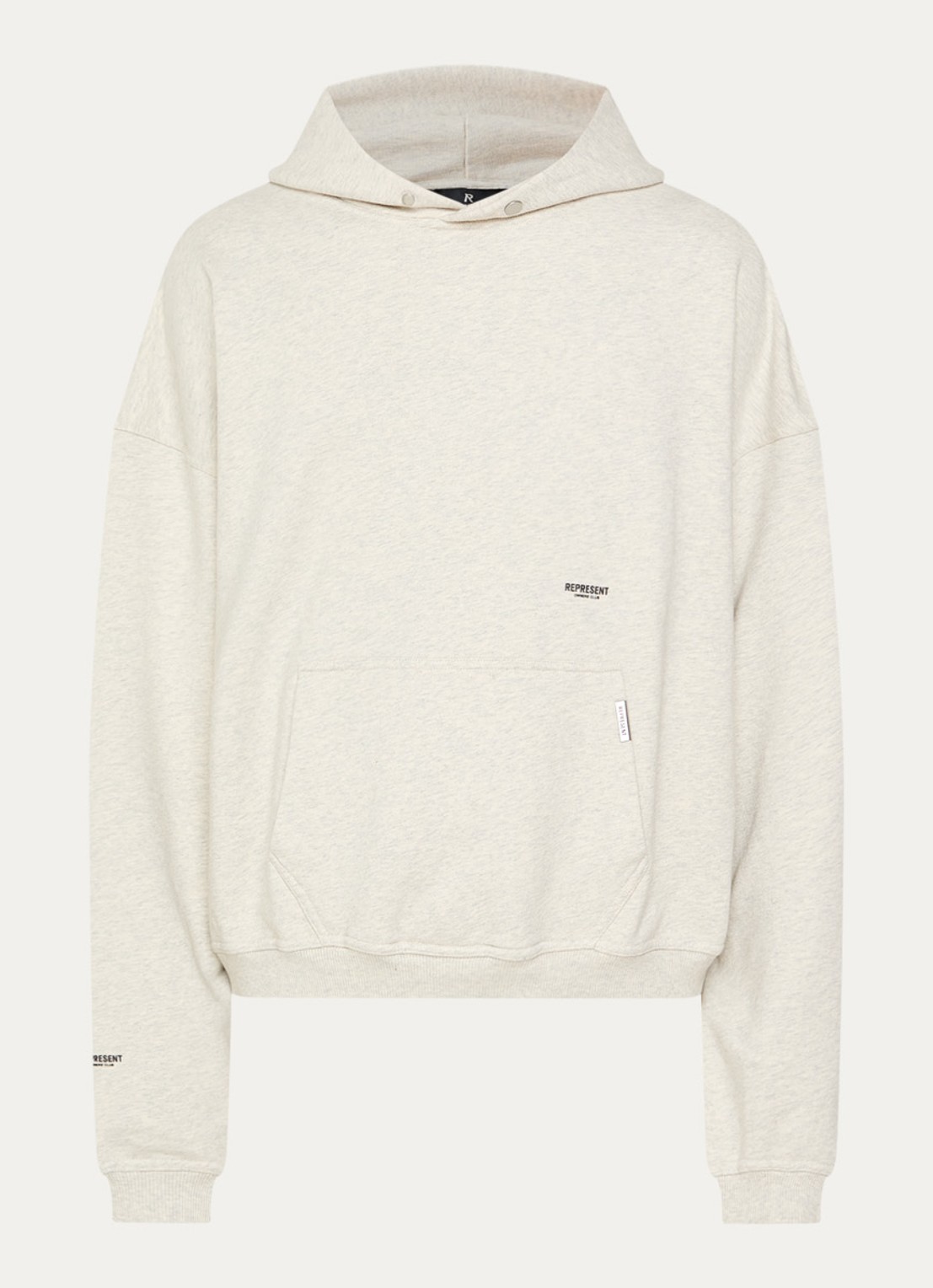 Represent Owners club hoodie met logo - voorkant zand