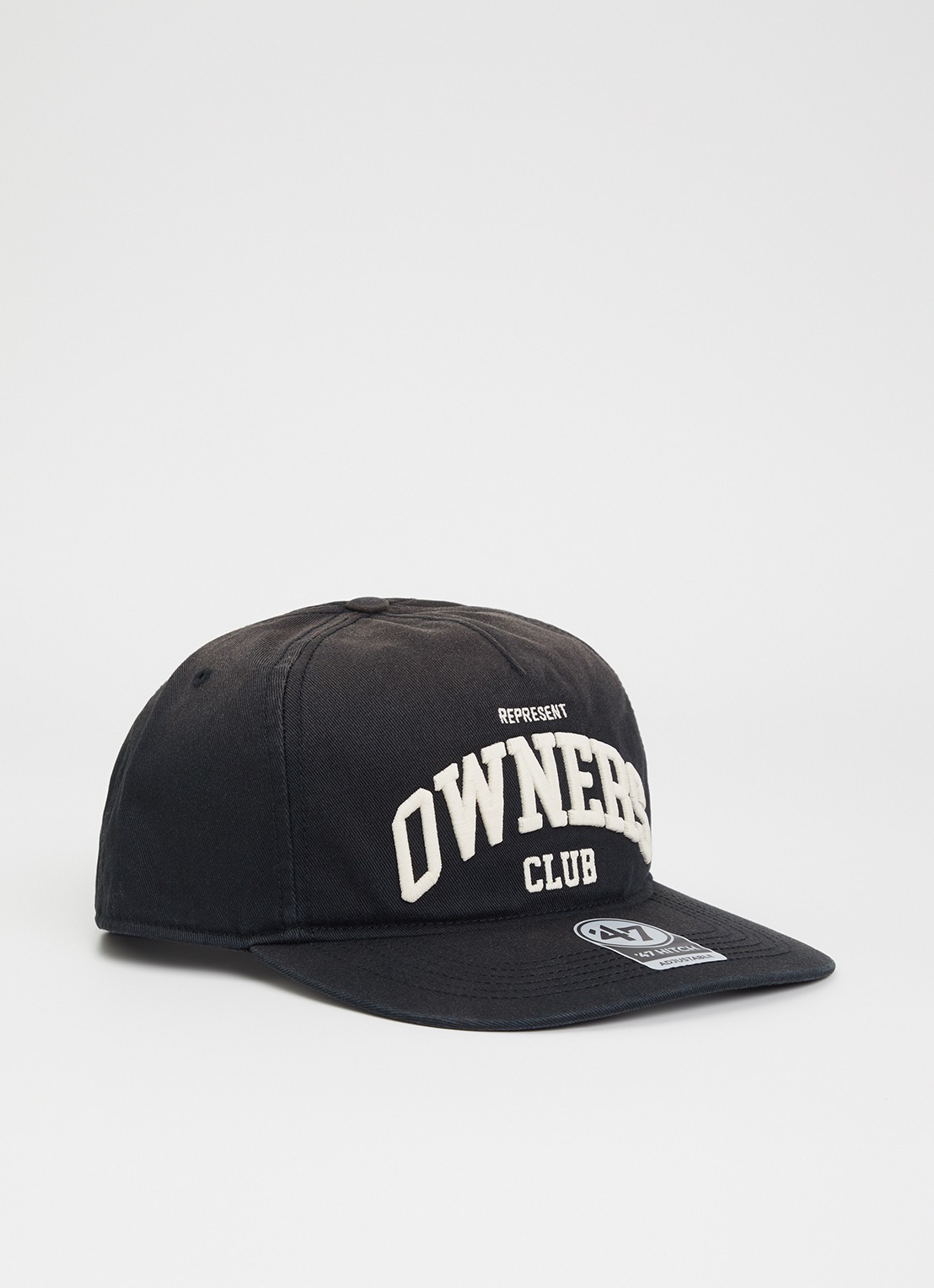 Represent Owners Club pet met logoborduring - voorkant zwart
