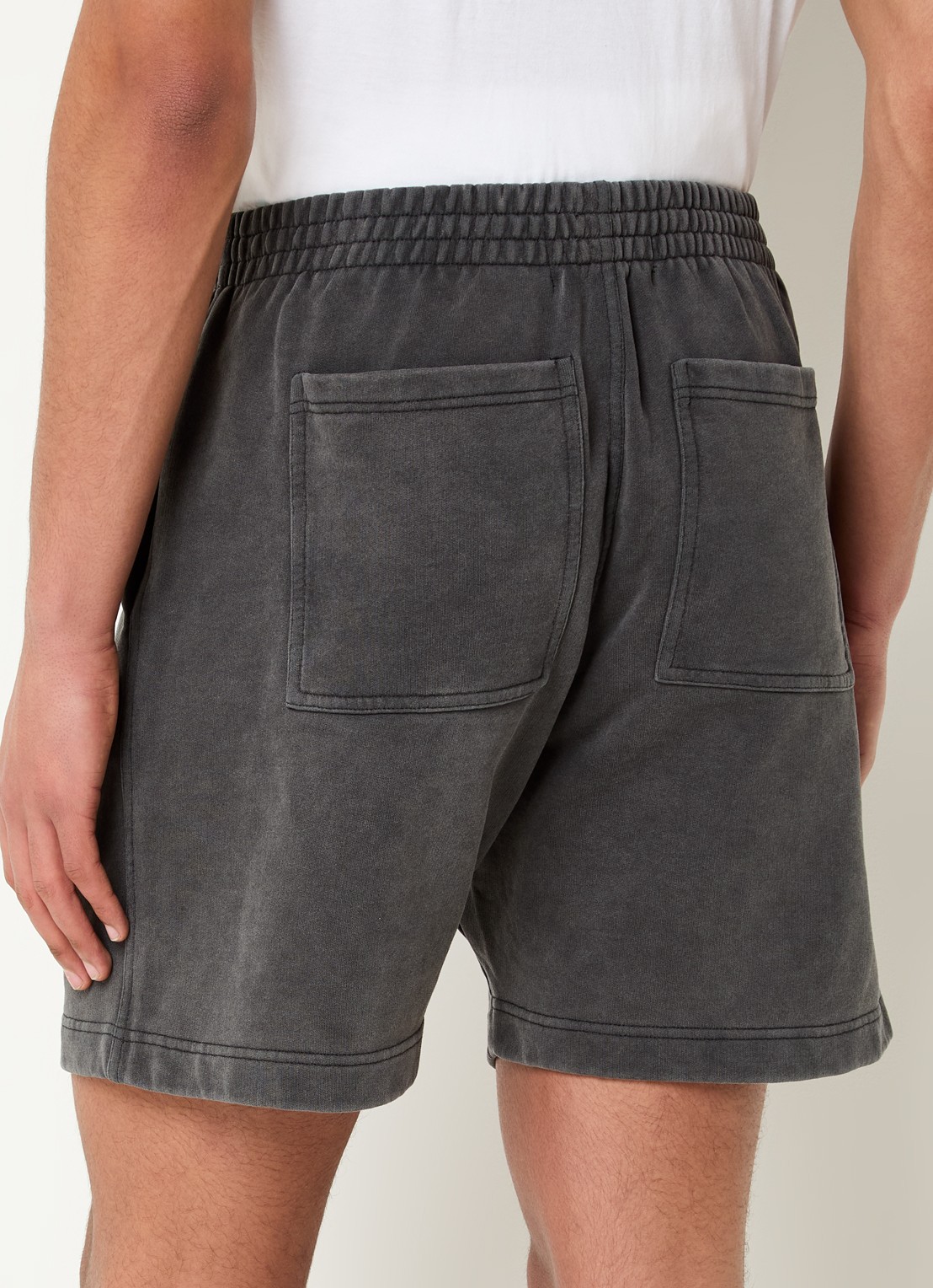 Represent Owners Club straight fit korte joggingbroek met logo - achterkant antraciet