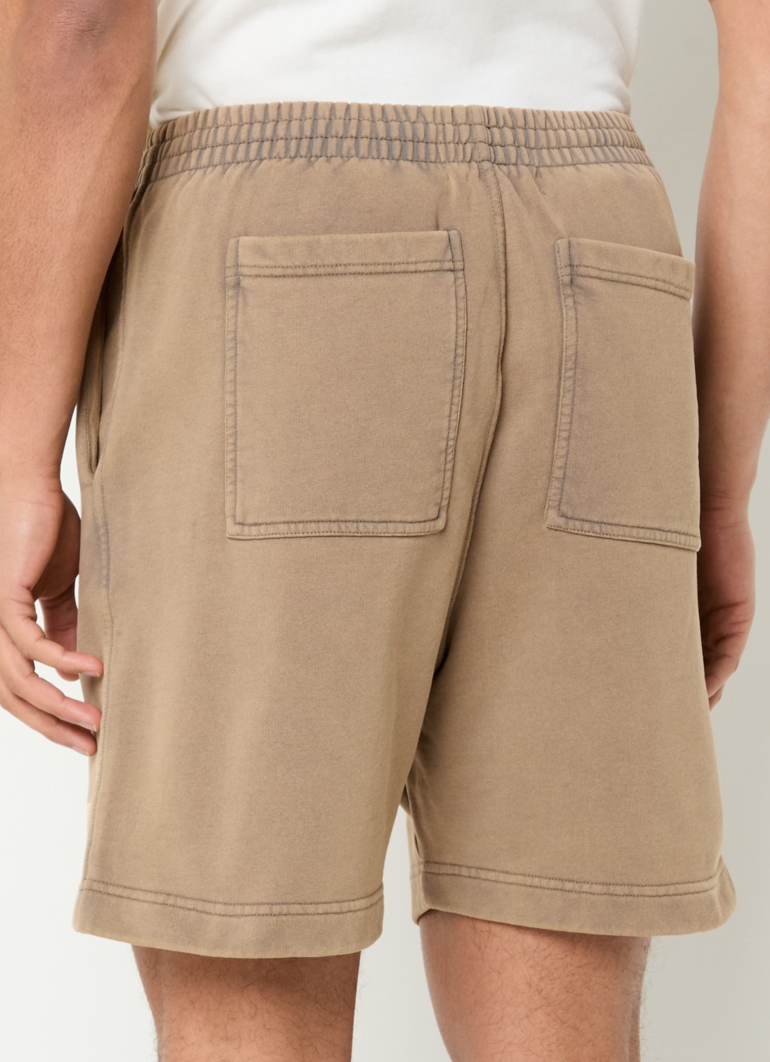 Represent Owners Club straight fit korte joggingbroek met logo - achterkant lichtbruin