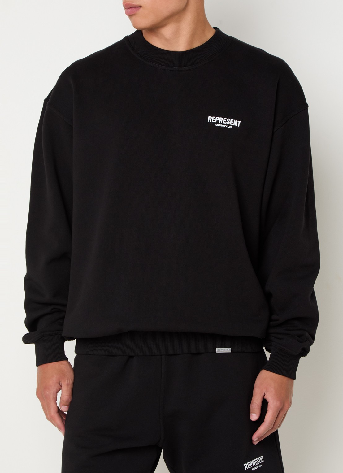 Represent Owners Club sweater met logo- en backprint - achterkant 4 zwart