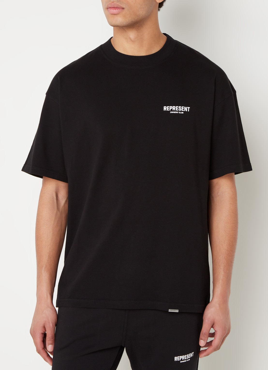 Represent Owners Club T-shirt met logo- en backprint - achterkant zwart