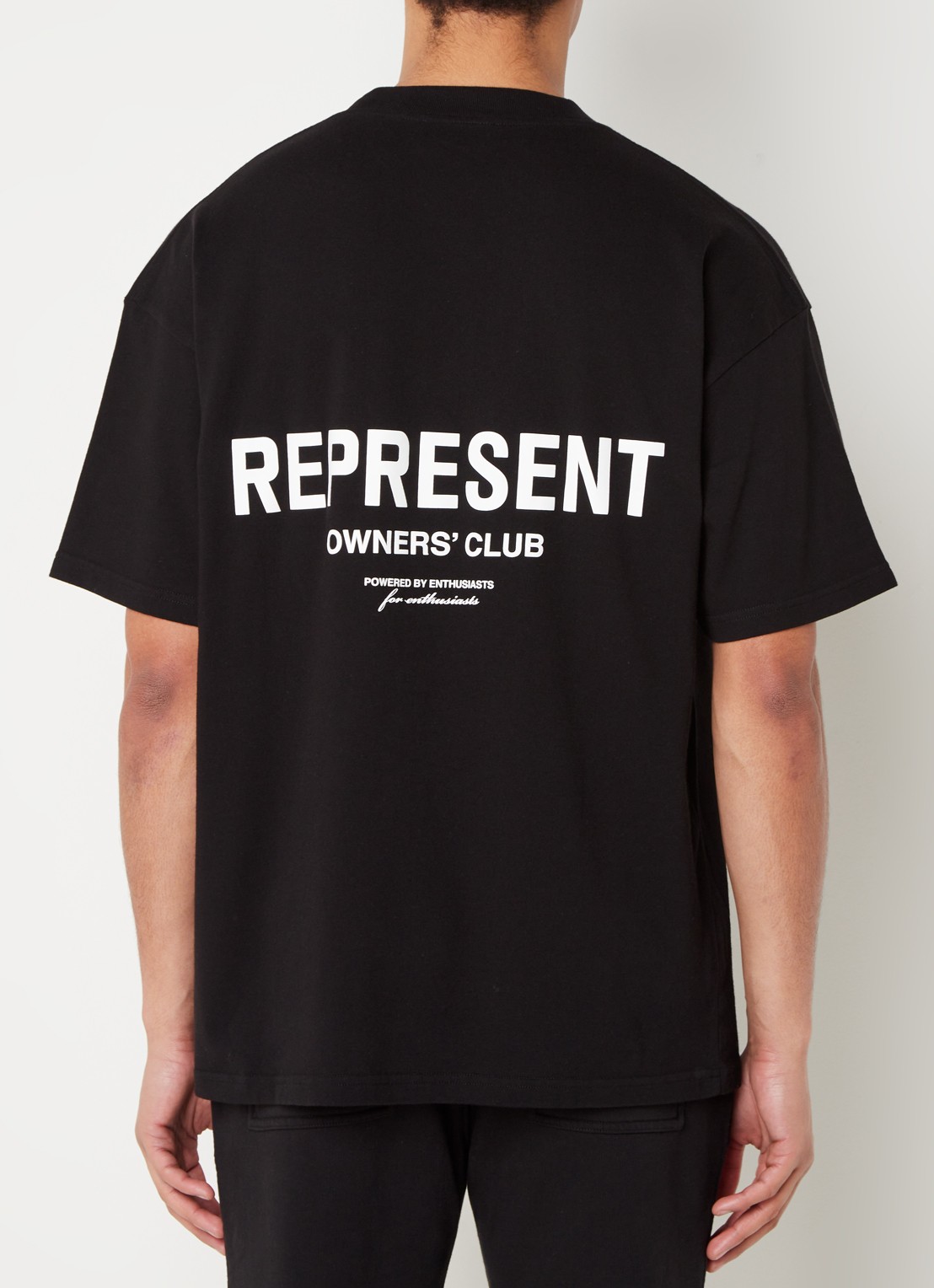 Represent Owners Club T-shirt met logo- en backprint - detail 2 zwart