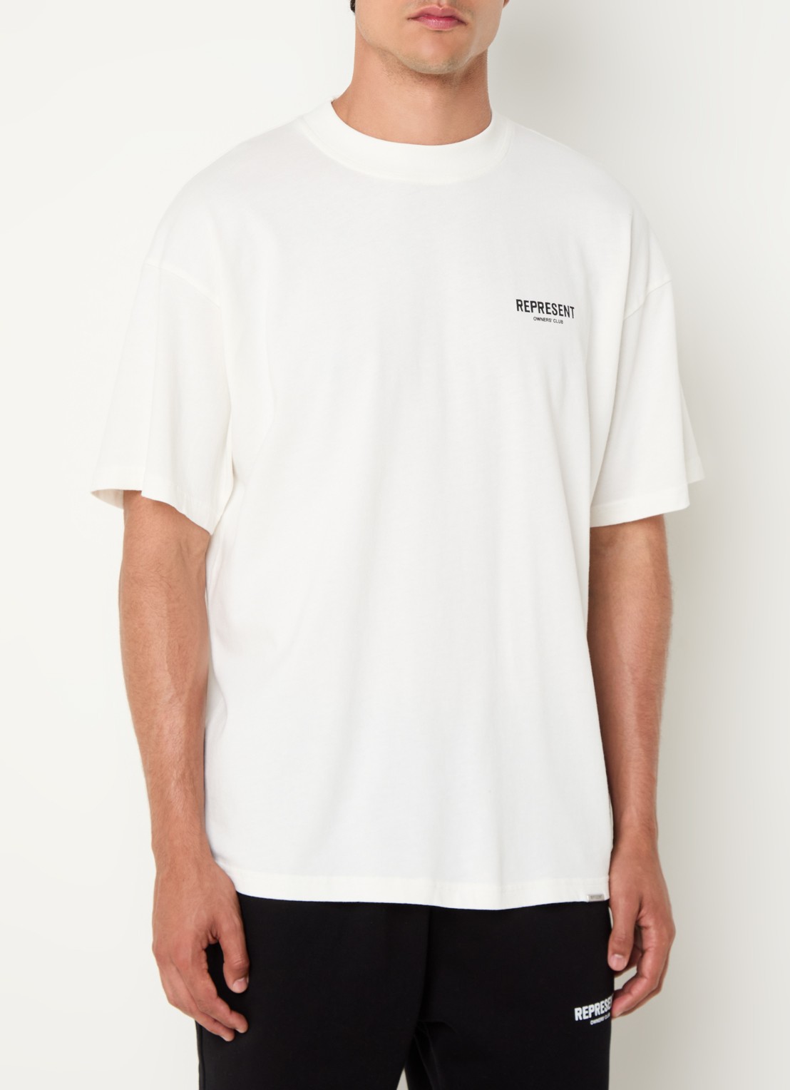 Represent Owners Club T-shirt met logo- en backprint - achterkant 4 wit