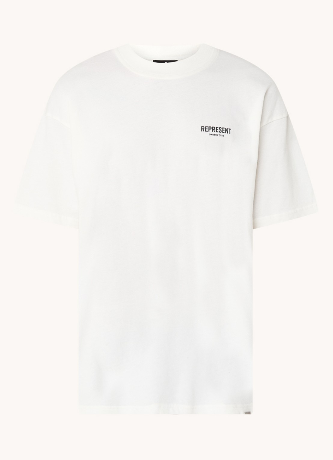 Represent Owners Club T-shirt met logo- en backprint - voorkant wit