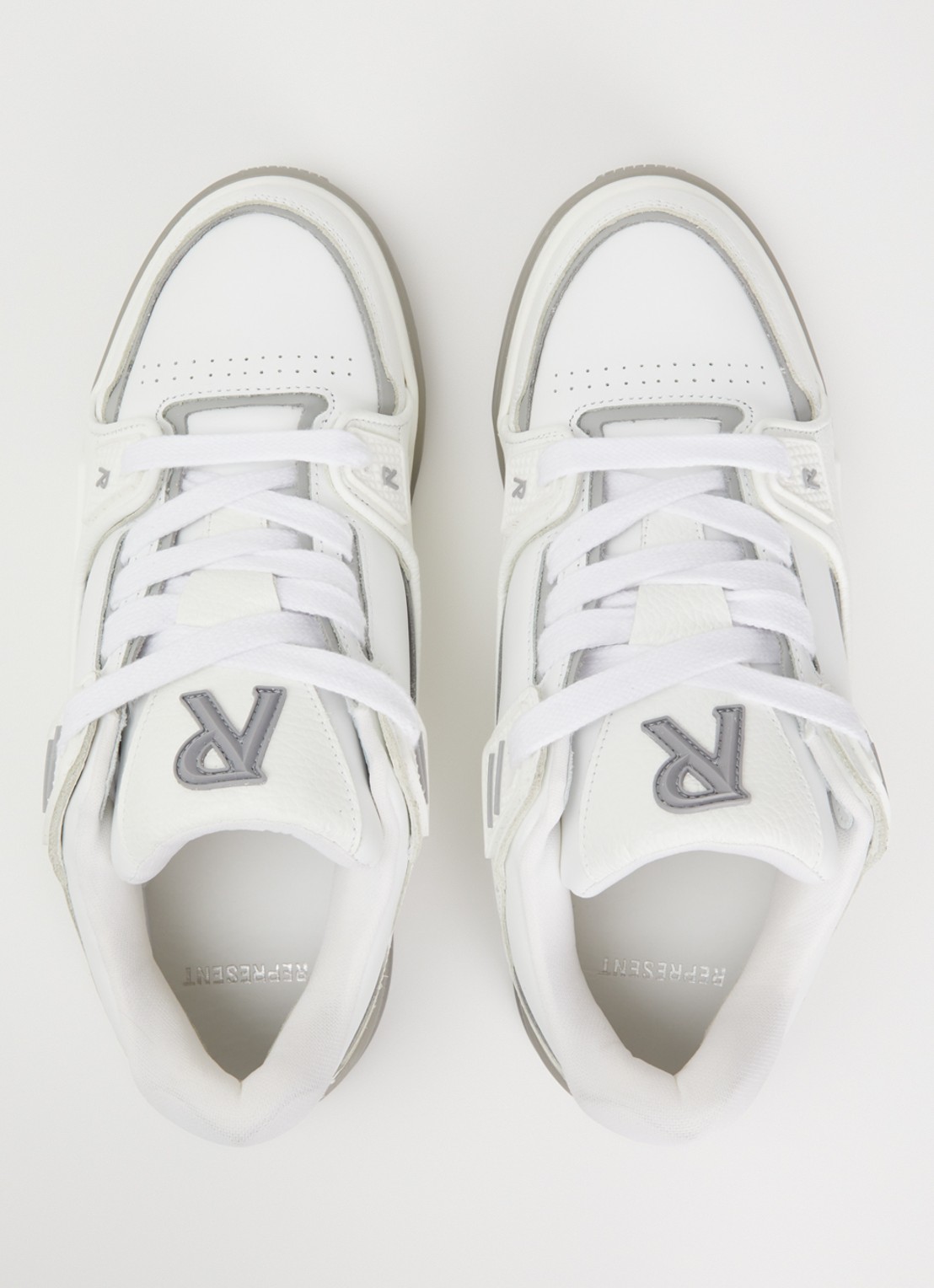 Represent Studio sneaker van leer - detail 4 wit