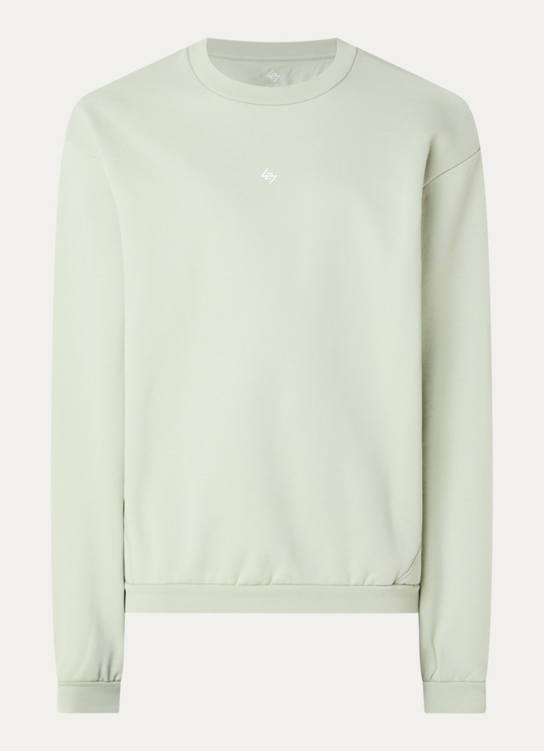 Represent Sweater met logo- en backprint - voorkant 3 lichtgroen