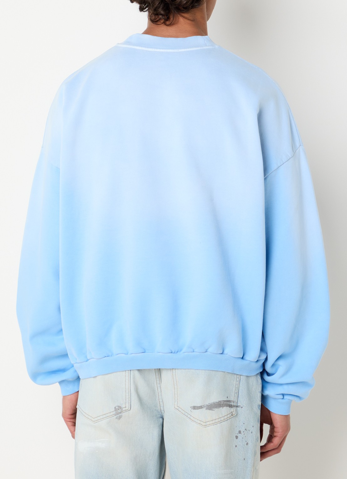 Represent Sweater met logoprint - achterkant 2 blauw