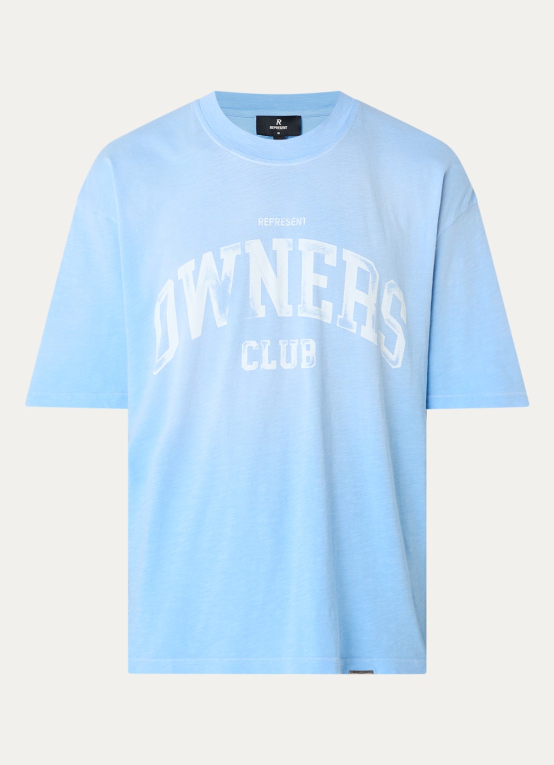 Represent T-shirt met logoprint - voorkant blauw