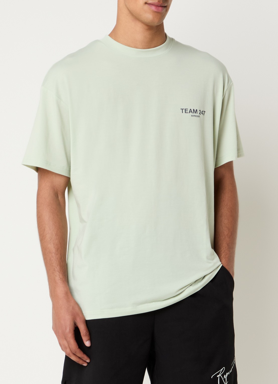 Represent T-shirt met logoprint - achterkant 2 lindegroen