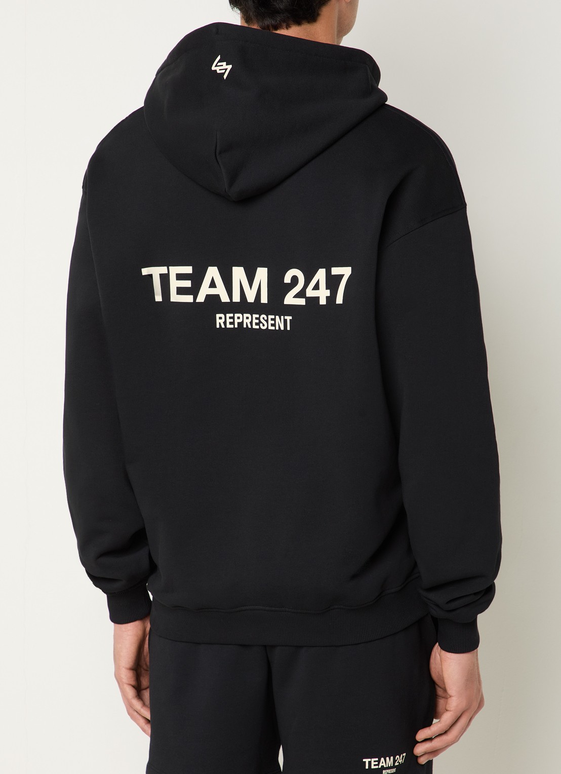 Represent Team 247 hoodie met logo- en backprint - detail 2 zwart