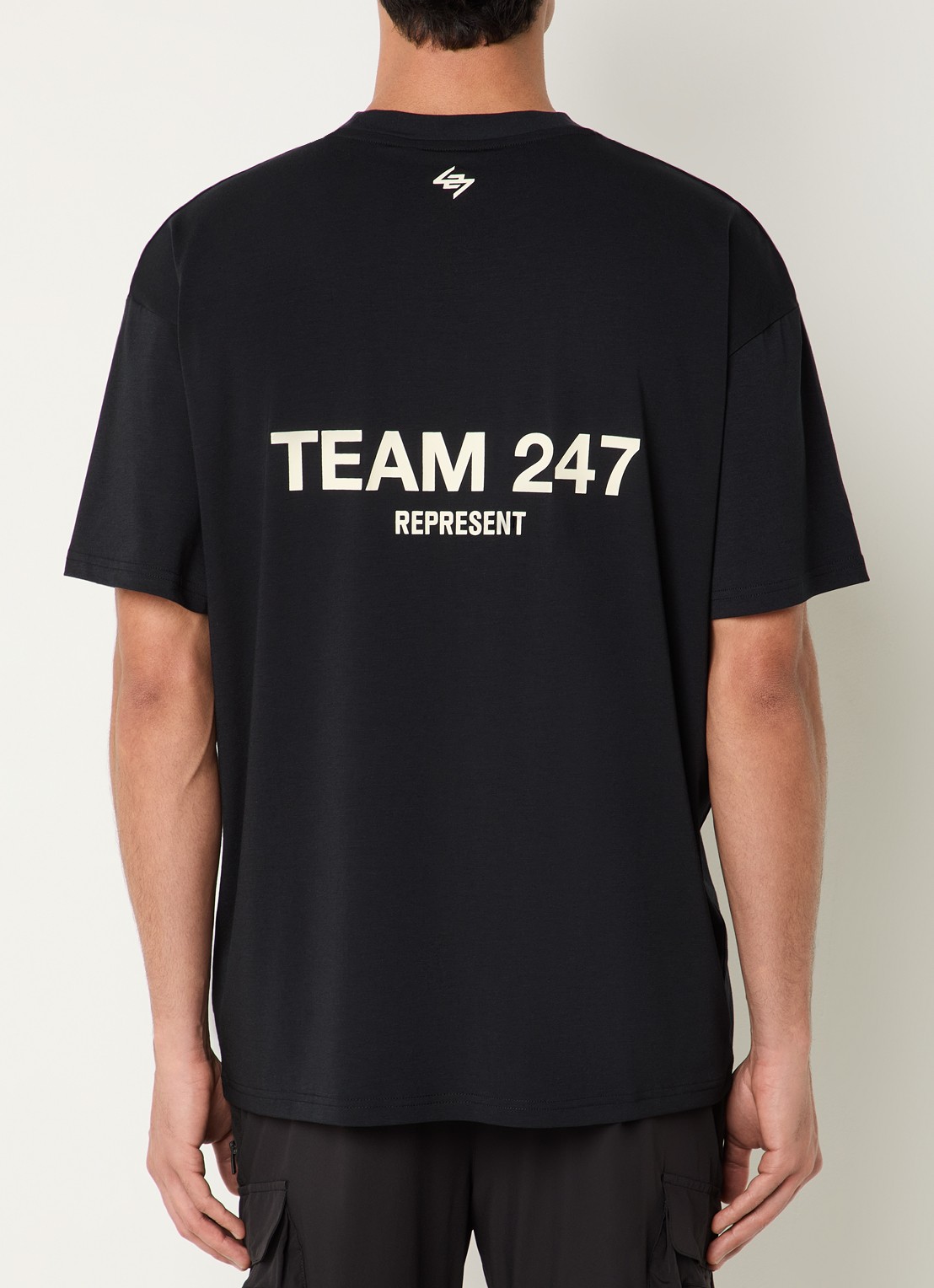 Represent Team 247 T-Shirt met logo- en backprint - detail 4 zwart