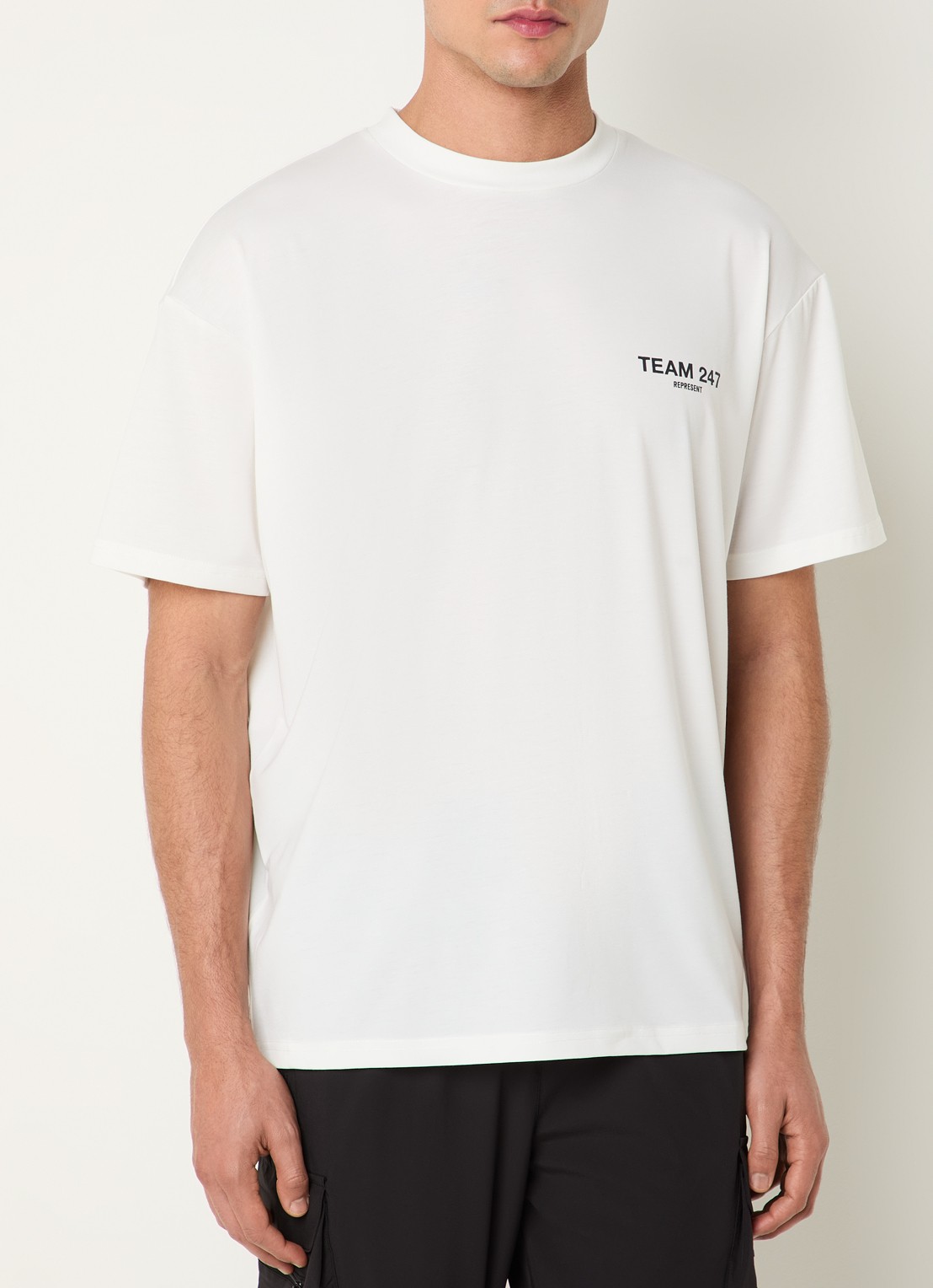 Represent Team 247 T-Shirt met logo- en backprint - achterkant 4 wit