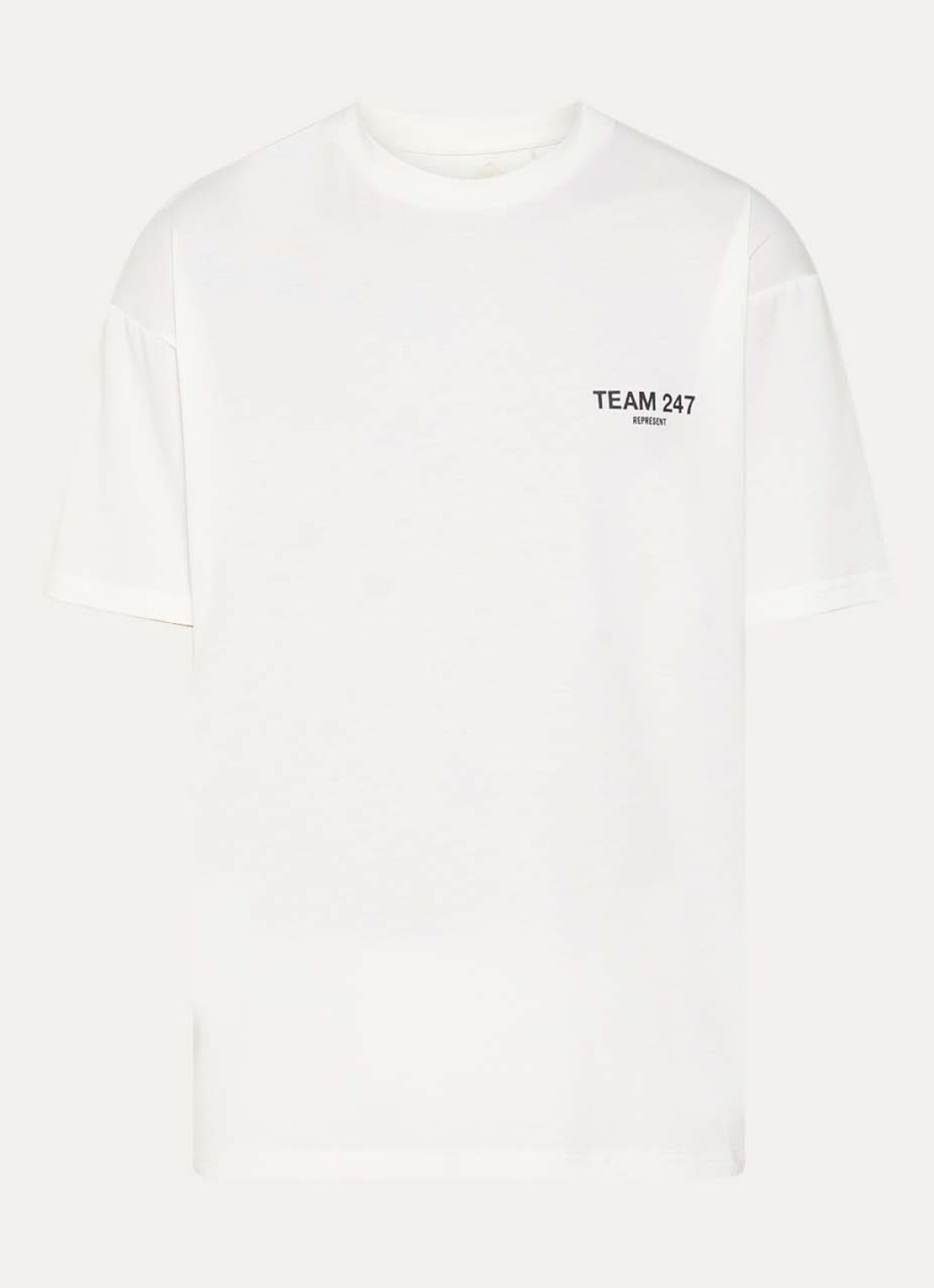 Represent Team 247 T-Shirt met logo- en backprint - voorkant 2 wit