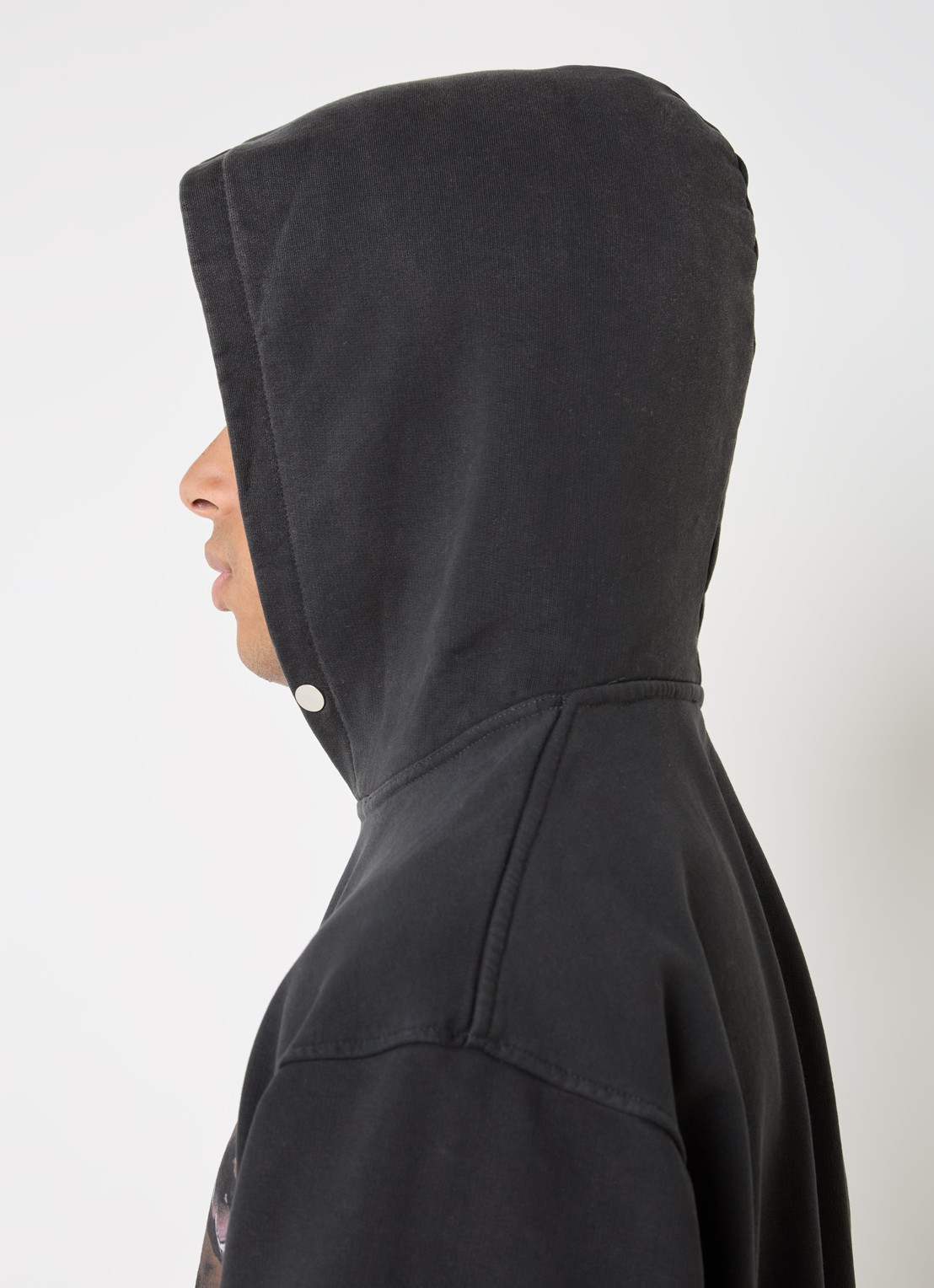 Represent Thoroughbred hoodie met logoprint - detail 5 zwart