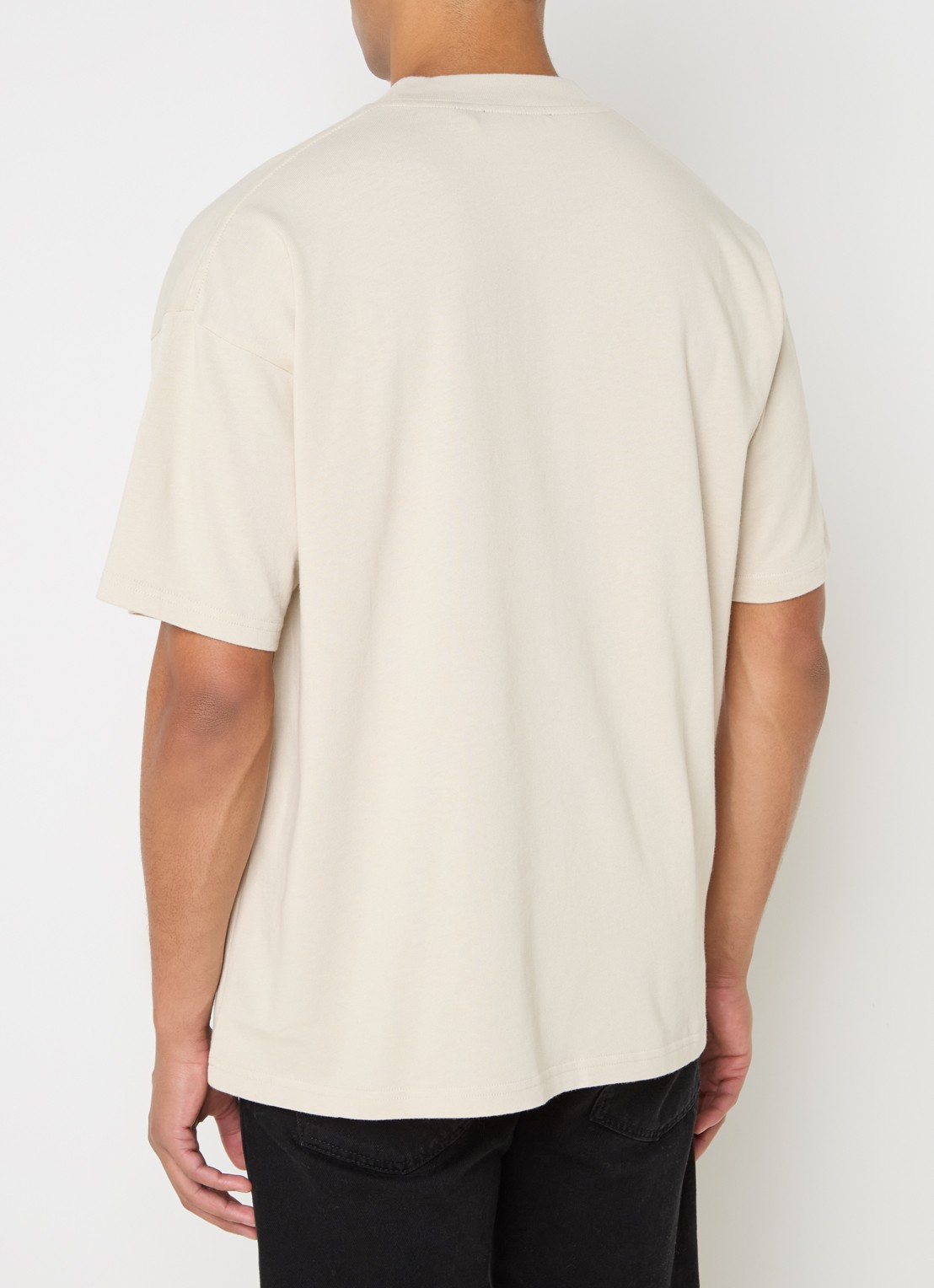 Represent Thoroughbred T-shirt met logoprint - achterkant beige